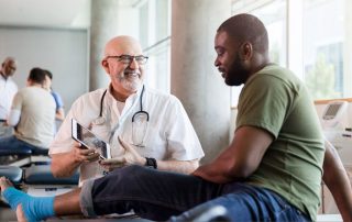 Veteran receiving care